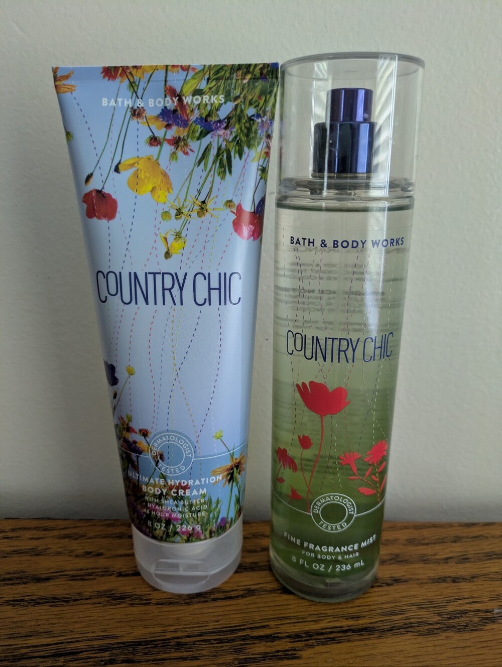 Bath & Body Works Country Chic Lotion And Body Spray Set Brand New
